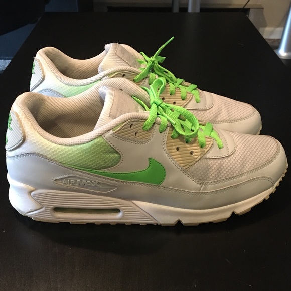 Nike Air Max 90 Grey Mean Green Gradient Sz 13 - Picture 3 of 5